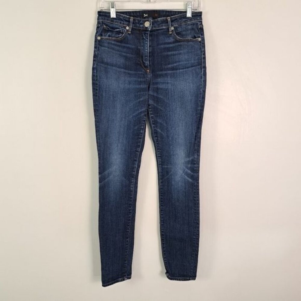 3X1 NYC‎ Dark Wash Whiskering Detail Highwaist Jeans